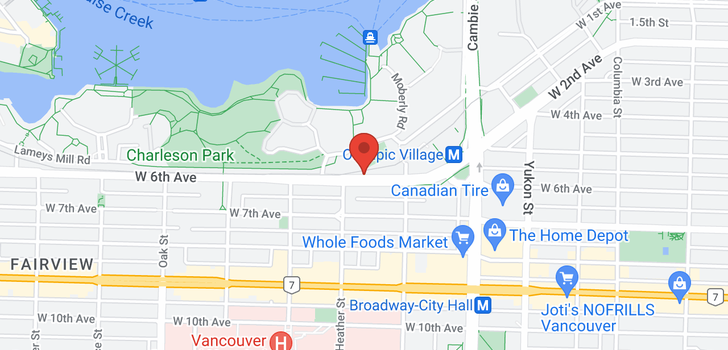 map of 115 672 W 6TH AVENUE